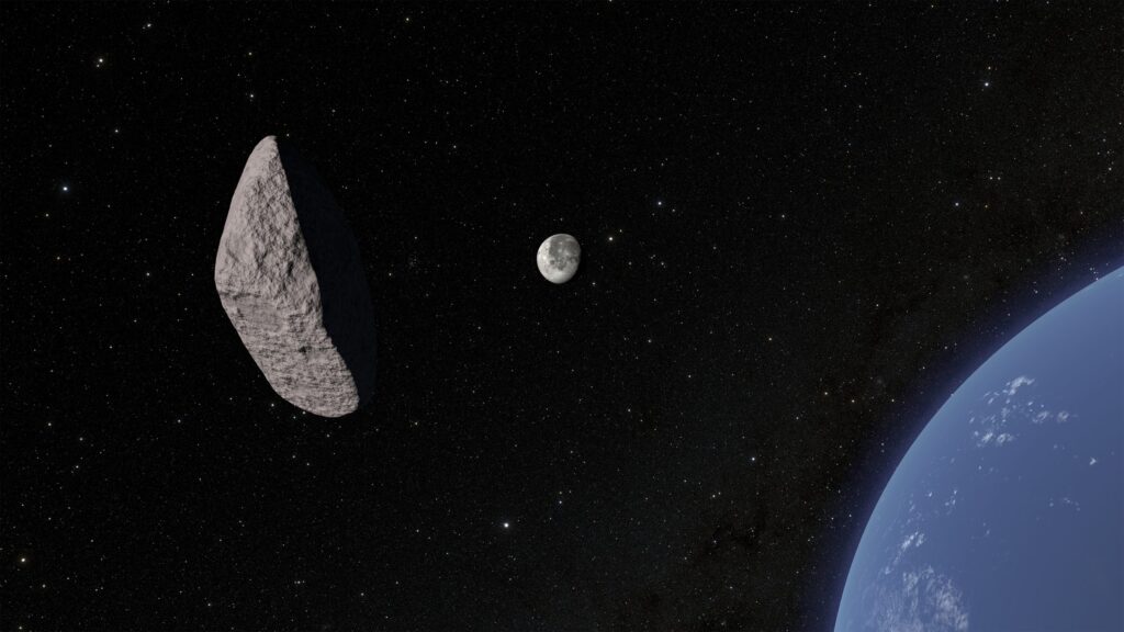 Asteroide já temido tem formato bizarro e origem incomum