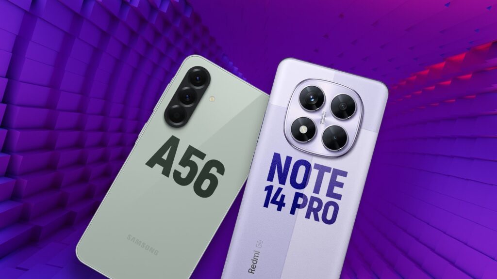 Redmi Note 14 Pro 5G vs Galaxy A56: celular mais premium é Xiaomi ou Samsung? | Comparativo